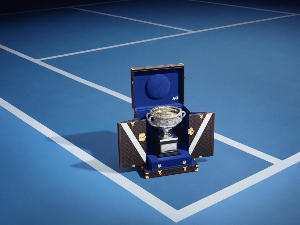 Australian Open’s Norman Brookes Challenge Cup men’s trophy.