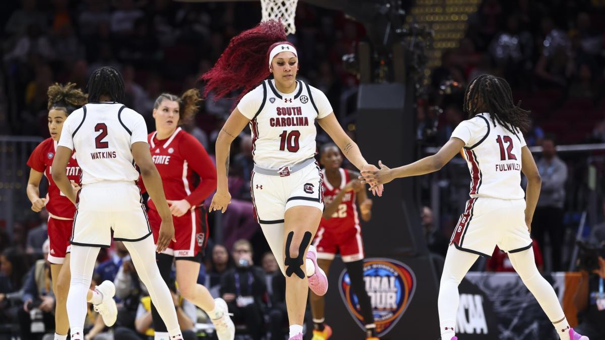 South Carolina advances to the NCAA womens basketball national championship game after defeating NC State in the Final Four