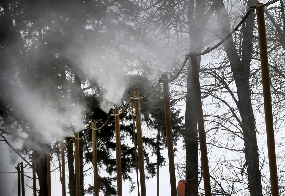 A cherry scented mist is pumped into the air at the Middle Point Landfill, in Rutherford County, to lessen the smell of the landfill.