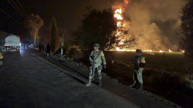 Mexico pipeline fire