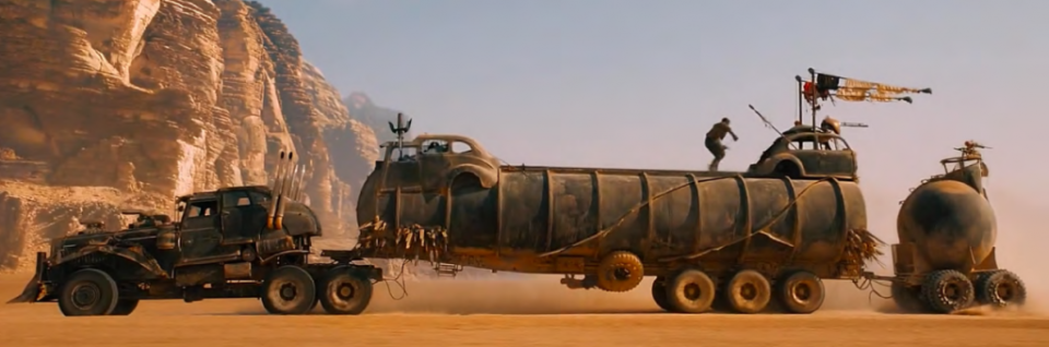 THE WAR RIG: PRIME MOVER INC. TANKER AND BALL PIG-TRAILER from Mad Max Fury Road