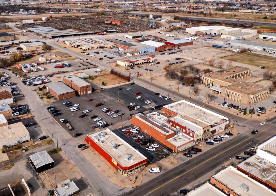 Stockyard City in the historic Oklahoma City Stockyards is seen on Dec. 13, 2023.