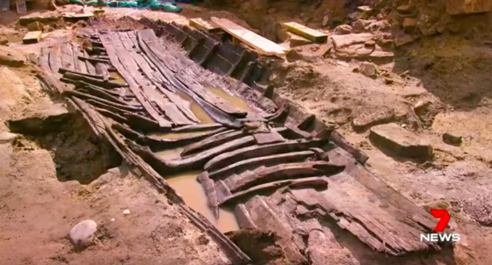 The boat is believed to have been made in the 1830s. Source: 7News