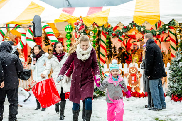 <p>Recreate the sledding scene from Hallmark’s <a href="https://www.hallmarkchannel.com/christmas-cookies" rel="nofollow noopener" target="_blank" data-ylk="slk:Christmas Cookies;elm:context_link;itc:0;sec:content-canvas" class="link "><em>Christmas Cookies</em></a> (2016) at Squamish’s <a href="https://www.whistlersportlegacies.com/whistler-olympic-park/overview" rel="nofollow noopener" target="_blank" data-ylk="slk:Whistler Olympic Park;elm:context_link;itc:0;sec:content-canvas" class="link ">Whistler Olympic Park</a>. Drink in views of the snow-covered Callaghan Valley, then walk through the magical fir forest lit up with thousands of Christmas lights near the <a href="https://www.seatoskygondola.com/" rel="nofollow noopener" target="_blank" data-ylk="slk:Sea to Sky Gondola;elm:context_link;itc:0;sec:content-canvas" class="link ">Sea to Sky Gondola</a>. In town, take your pick of the Farmer’s Market, holiday train ride, or a performance of The Christmas Story at <a href="https://www.exploresquamish.com/events/a-christmas-story" rel="nofollow noopener" target="_blank" data-ylk="slk:Eagle Eye Community Theatre;elm:context_link;itc:0;sec:content-canvas" class="link ">Eagle Eye Community Theatre</a>.</p>