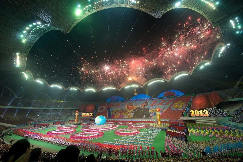 <p><strong>Seating: </strong>114,000<br></p><p>In perhaps the strangest turn of events, the largest stadium in the world resides in North Korea—not exactly a hotbed for athletics. Opened in 1989—on May 1, as you may have guessed—the stadium was designed to mimic a magnolia blossom with its 16 arches across the roof. </p><p>While Rungrado, also known as May Day Stadium, hosts soccer, it also puts on events like the Arirang Festival, which included 100,000 participants, and celebrations of North Korean leaders.</p>