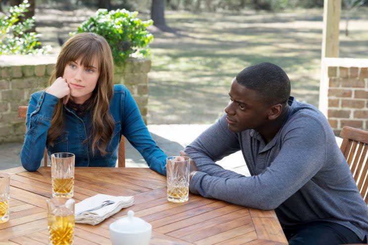 GET OUT, from left, Allison Williams, Daniel Kaluuya, 2017. ph: Justin Lubin. ©Universal Pictures/courtesy Everett Collection