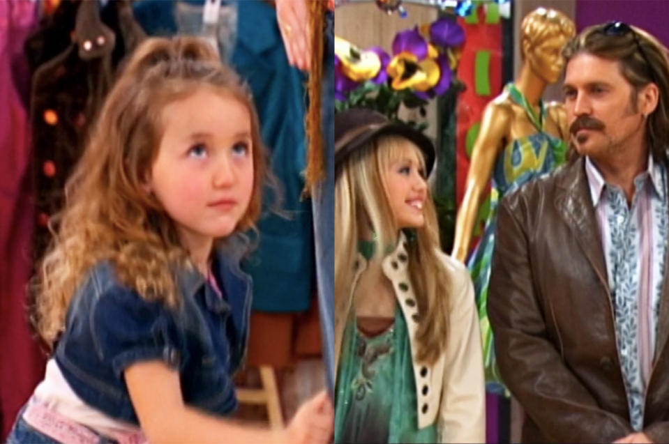 a young shopper is shocked to discover the mannequin is actually the real Hannah Montna