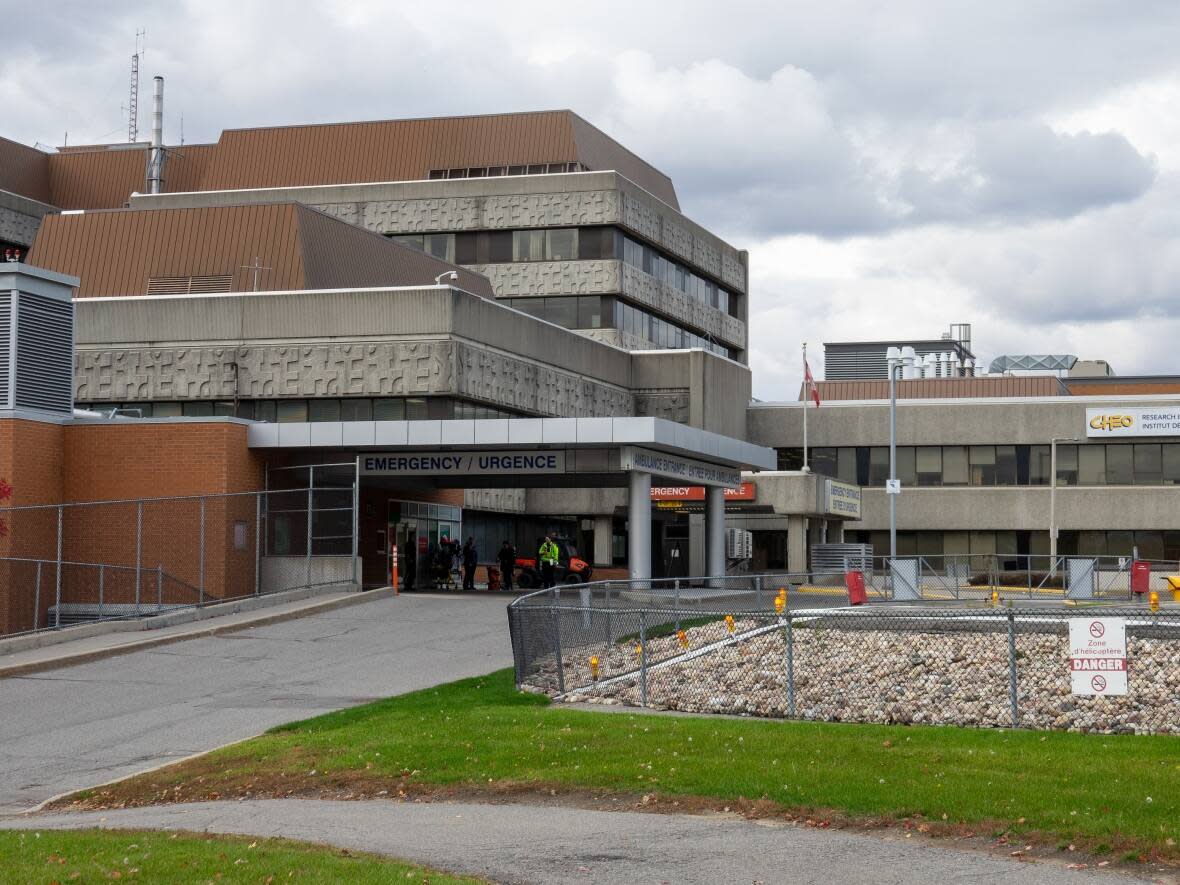 CHEO, eastern Ontario's children's hospital in Ottawa, has been over-capacity for weeks. (Francis Ferland/CBC - image credit)