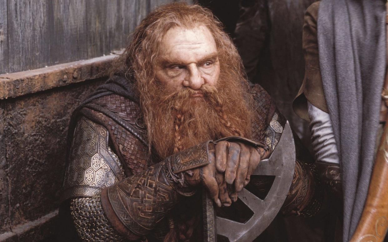 John Rhys Davies as Gimli in The Lord of the Rings: The Two Towers