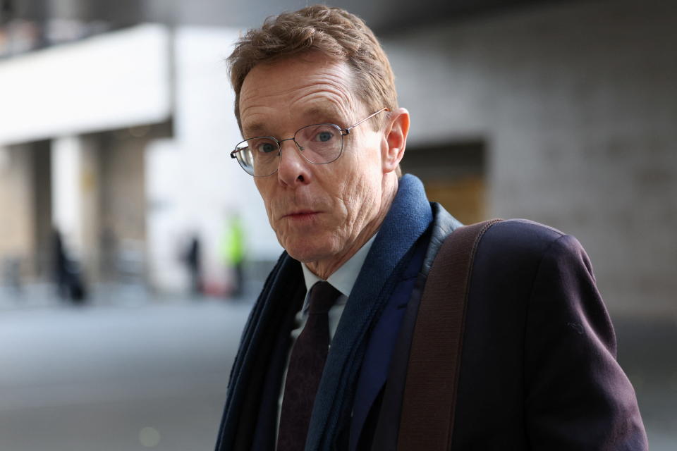 West Midlands Mayor Andy Street walks outside the BBC Broadcasting House ahead of the 'Sunday with Laura Kuenssberg' programme, in London, Britain, November 19, 2023. REUTERS/Isabel Infantes