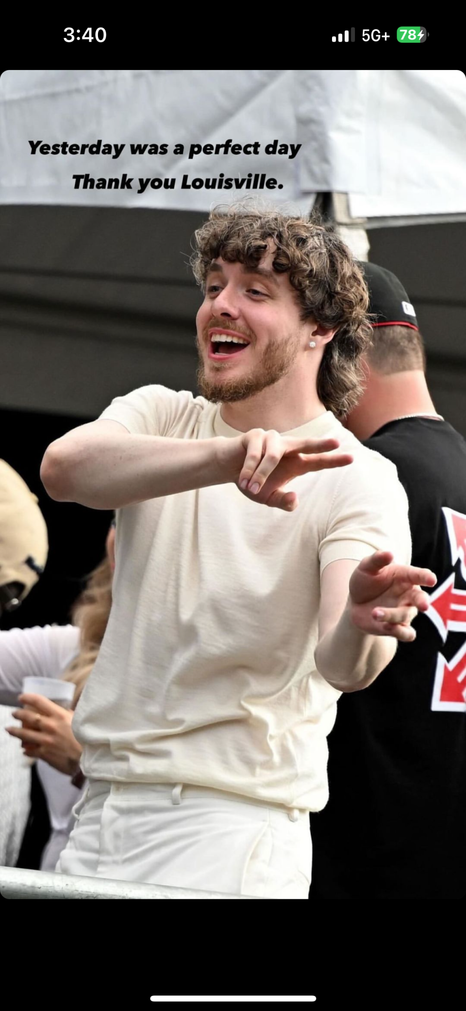 Jack Harlow's Gazebo Festival had to cancel Sunday performances due to severe weather conditions impacting the region.