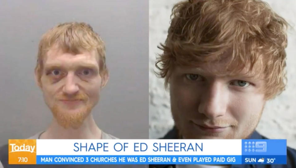 ed sheeran lookalike fugitive fake news story