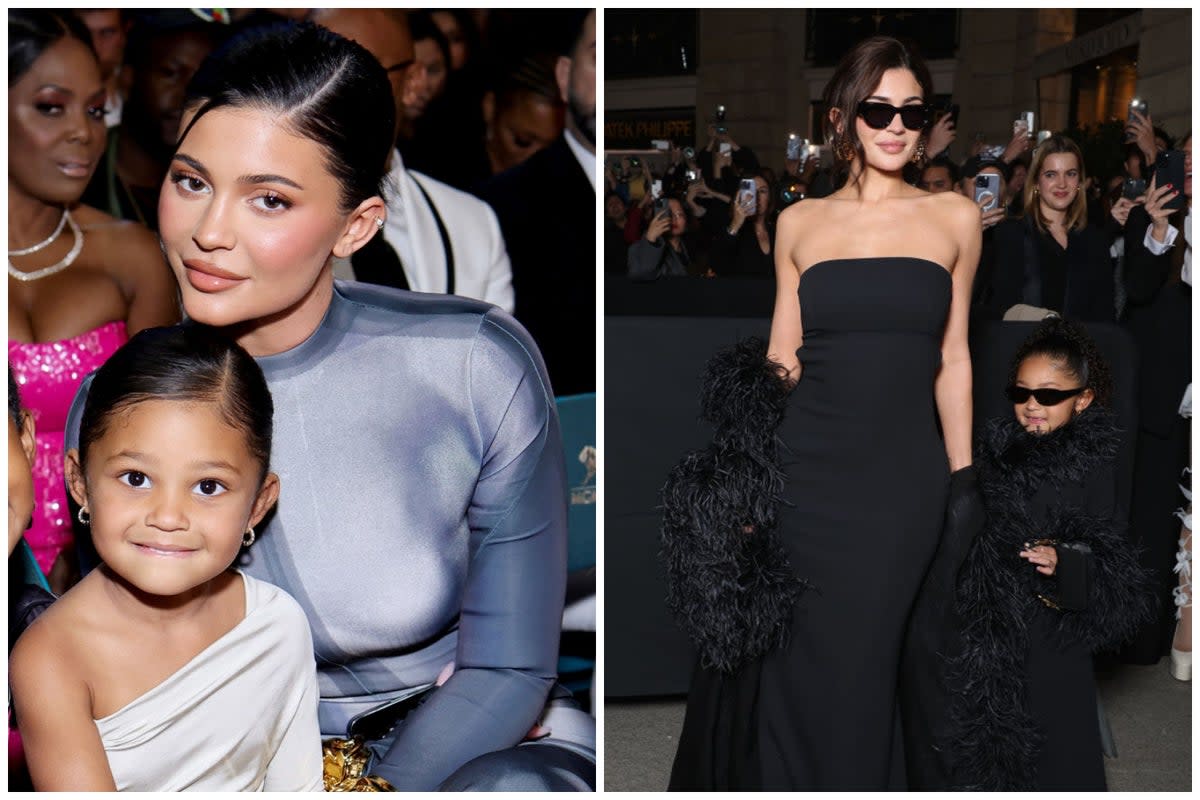 Kylie Jenner recently turned heads at Paris Fasion Week with mini-me daughter Stormi Webster (Getty)