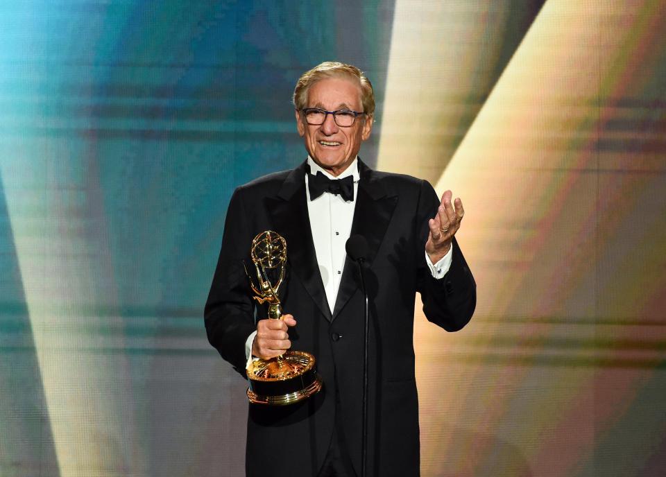 December 16, 2023 : Maury Povich accepts the Lifetime Achievement award onstage during the 50th Daytime Emmy Creative Arts and Lifestyle Awards at The Westin Bonaventure Hotel & Suites, Los Angeles in Los Angeles, California.