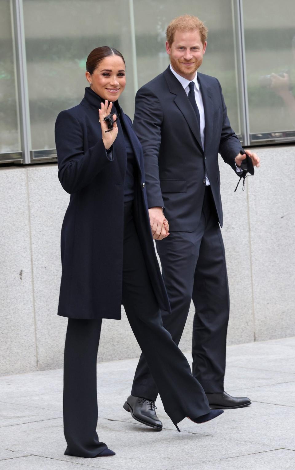 The Sussexes, who welcomed baby daughter Lili in June, are in New York to take part in a worldwide event on Saturday urging leaders to adopt a vaccine equity policy to help end the Covid-19 pandemic - WireImage 