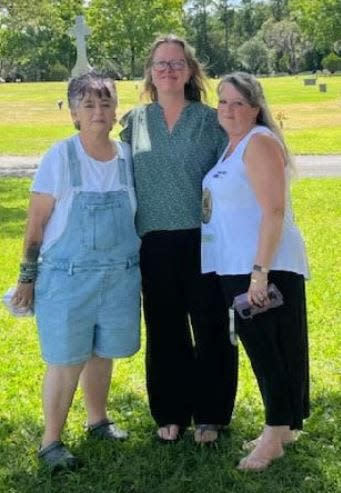 Right to left: Lisa Bolton, with no sleeves; Rachael Reimer, middle; and Michelle Pepin.