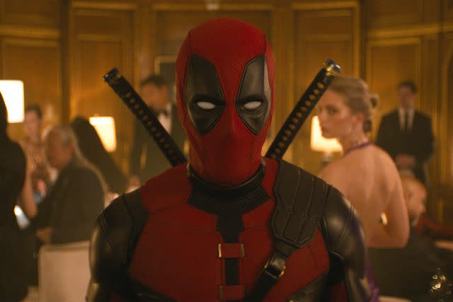 <p>20th Century Studios/Marvel Studios</p> Ryan Reynolds in 'Deadpool & Wolverine'