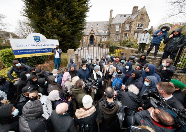 Batley Grammar School protest