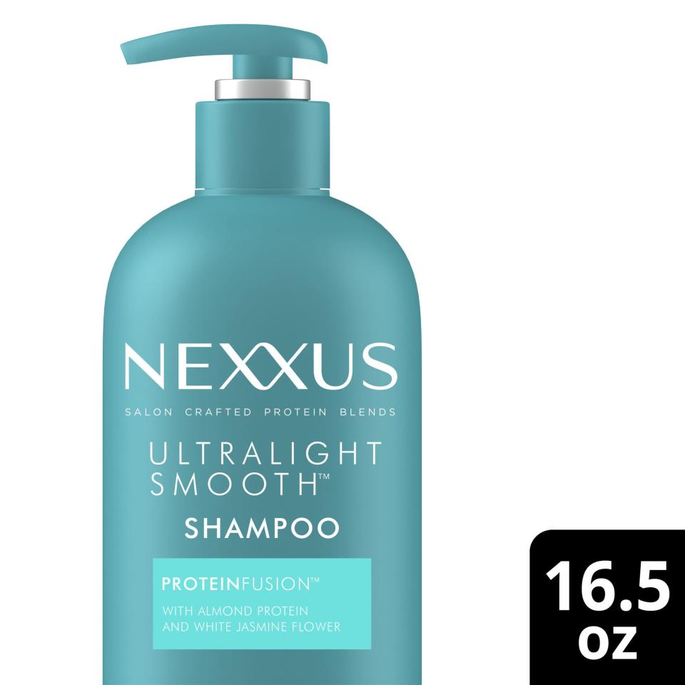 <p><strong>Nexxus</strong></p><p>walmart.com</p><p><strong>$14.98</strong></p><p><a href="https://go.redirectingat.com?id=74968X1596630&url=https%3A%2F%2Fwww.walmart.com%2Fip%2F967807042%3Fselected%3Dtrue&sref=https%3A%2F%2Fwww.goodhousekeeping.com%2Fbeauty-products%2Fg35293459%2Fbest-anti-frizz-hair-products%2F" rel="nofollow noopener" target="_blank" data-ylk="slk:Shop Now" class="link ">Shop Now</a></p><p>This protein-infused Nexxus shampoo and <a href="https://go.redirectingat.com?id=74968X1596630&url=https%3A%2F%2Fwww.walmart.com%2Fip%2Fseort%2F650382299&sref=https%3A%2F%2Fwww.goodhousekeeping.com%2Fbeauty-products%2Fg35293459%2Fbest-anti-frizz-hair-products%2F" rel="nofollow noopener" target="_blank" data-ylk="slk:matching conditioner" class="link ">matching conditioner</a>, GH Beauty Award winners, tame unruly hair and fend off frizz starting in the shower. In a study on hair samples in 98% humidity, <strong>strands had significantly less frizz up to 72 hours </strong>after application of the system. “The amount of smoothness and shine was noticeable from the first use,” a tester marveled.</p><p>• <strong>Size</strong>: 16.5 oz.<br>• <strong>Key ingredients</strong>: Almond and wheat proteins, keratin<br>• <strong>Best for</strong>: Fine, dry and frizzy hair types</p>