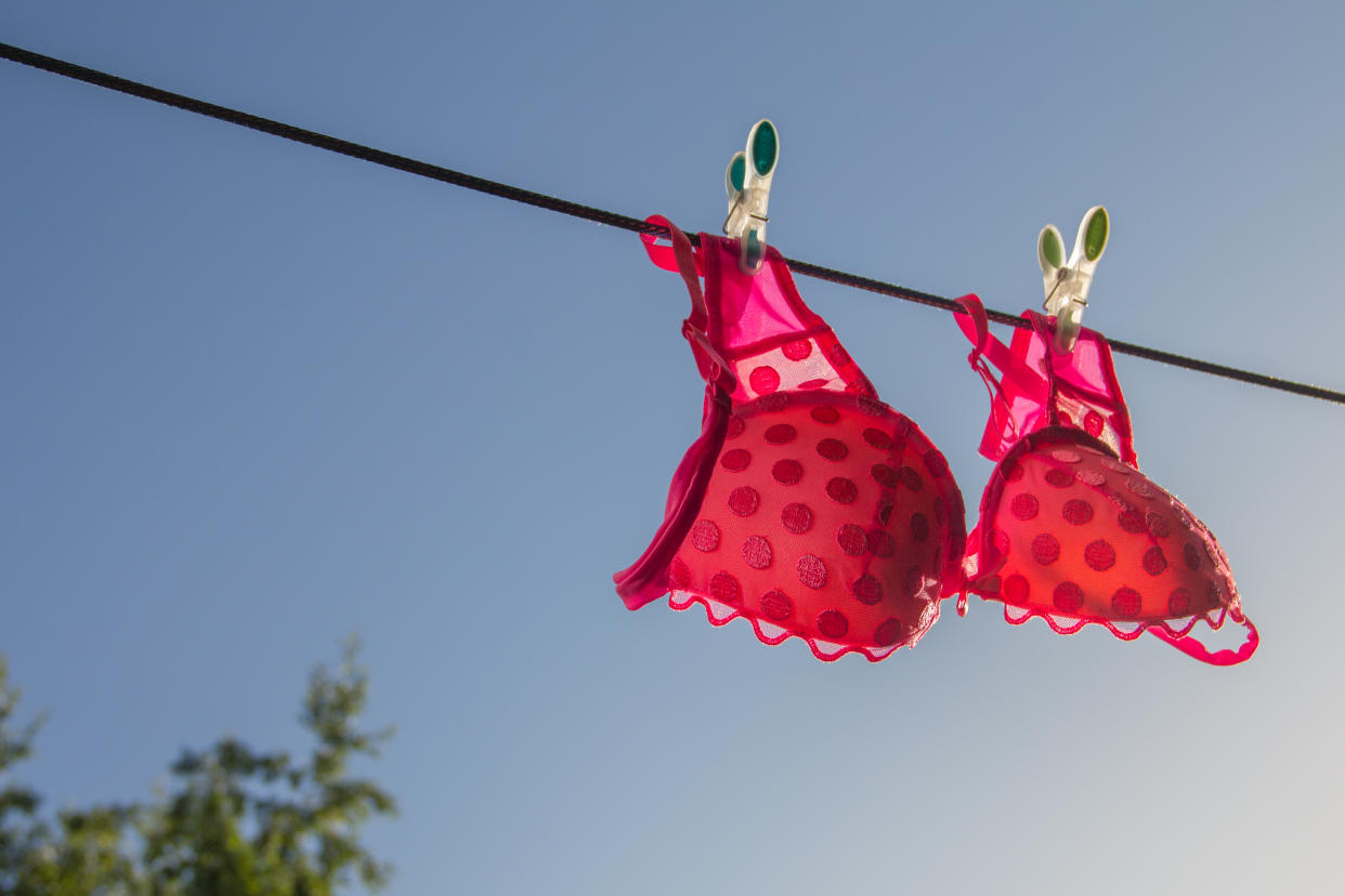 Bra on a hanger