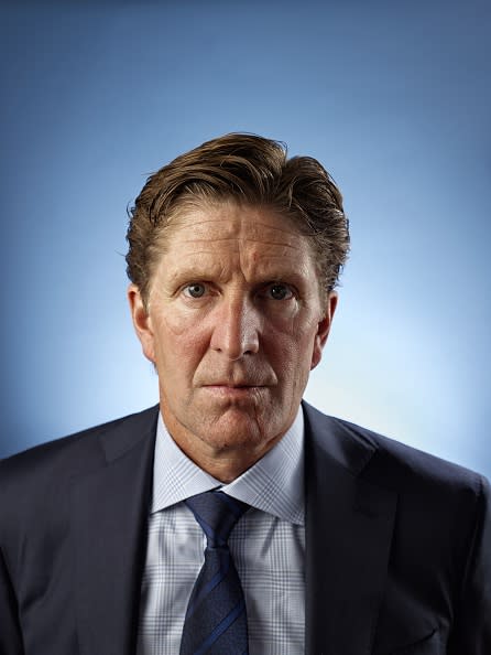 Hockey: NHL Season Preview: Closeup portrait of Toronto Maple Leafs head coach Mike Babcock during photo shoot at MasterCard Centre for Hockey Excellence. Toronto, Canada 9/17/2015 CREDIT: Jonathan Bielaski (Photo by Jonathan Bielaski /Sports Illustrated/Getty Images) (Set Number: X159944 TK1 )
