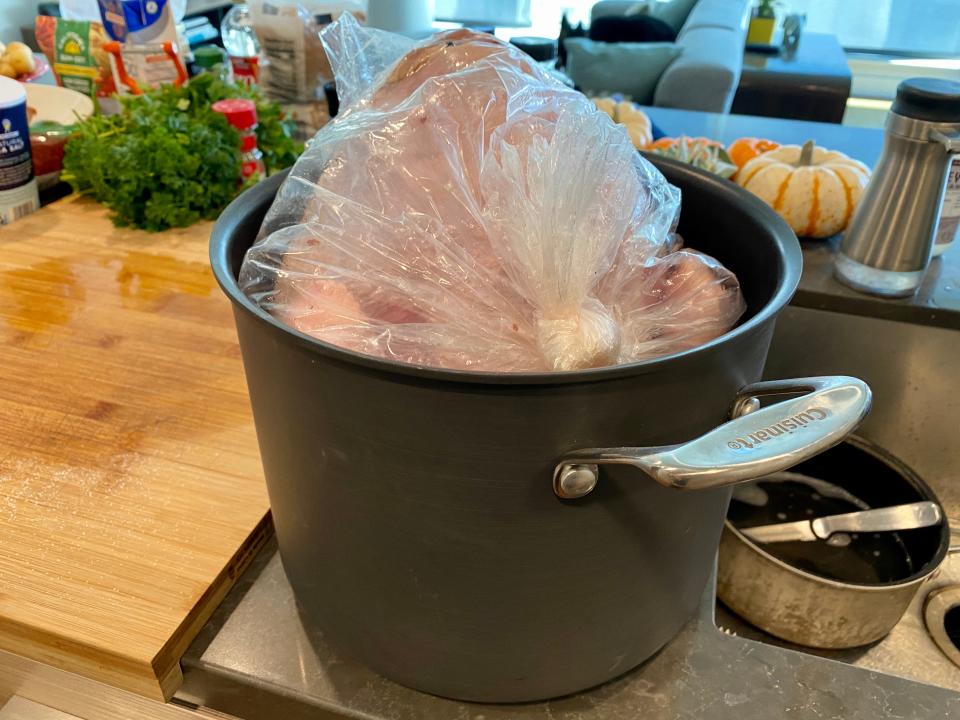 turkey in pot
