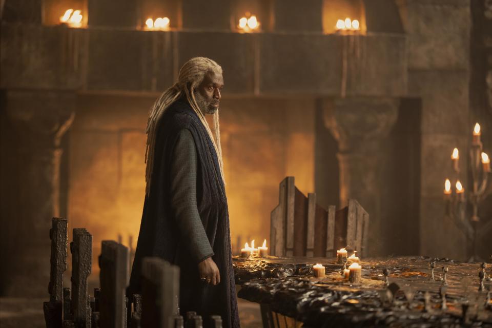 Steve Toussaint as Lord Corlys Velaryon in House of the Dragon S2. (Sky/HBO)