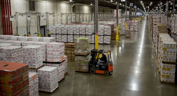 Inside a Liquor Distribution Warehouse Ahead of Business Inventories Data
