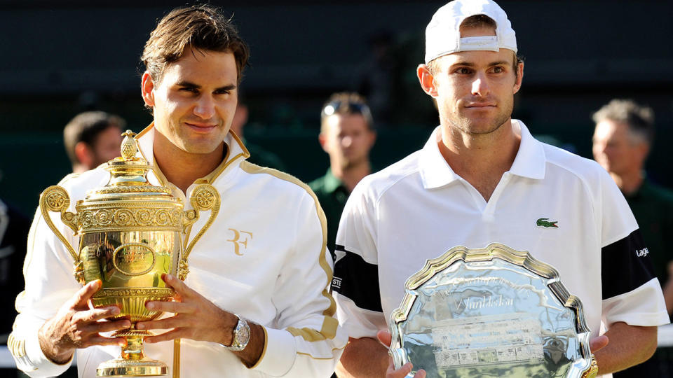 Andy Roddick had a big rivalry with Federer during their playing days. Pic: Getty