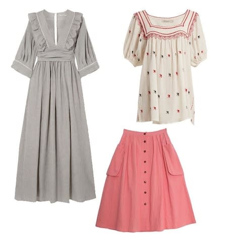 Three Graces London dress, Matches fashion Blouse, Skirt LF Markey