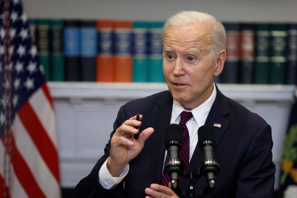 President Joe Biden delivers remarks on the debt ceiling at the White House on May 09, 2023 in Washington.
(Photo: Anna Moneymaker, Getty Images)