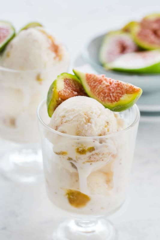 <p>MA Kitchen</p><p>This mascarpone ice cream is the perfect summer treat.</p><p><strong>Get the recipe: </strong><a href="https://www.maricruzavalos.com/mascarpone-ice-cream/?fbclid=IwAR2zyXfYVXh_y-_4kZAdj-yh_hxwqZZg-jO8ycTKUC-UGxqM5fdwNAdyRxU" rel="nofollow noopener" target="_blank" data-ylk="slk:Mascarpone Ice Cream With Figs;elm:context_link;itc:0;sec:content-canvas" class="link "><strong>Mascarpone Ice Cream With Figs</strong></a></p>