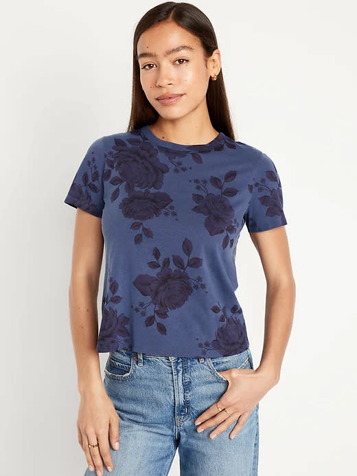 EveryWear Crew-Neck Printed T-Shirt. Image via Old Navy.