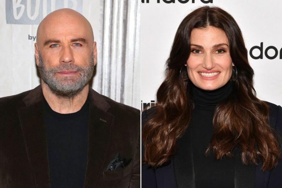 John Travolta and Idina Menzel | Manny Carabel/Getty; Slaven Vlasic/Getty