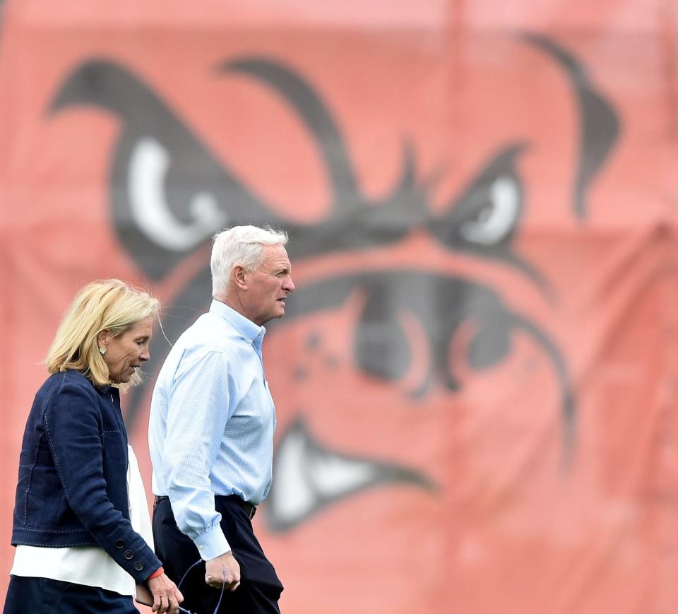 Jimmy and Dee Haslam have owned the Cleveland Browns since 2012. The couple bought a part of the Milwaukee Bucks in 2023