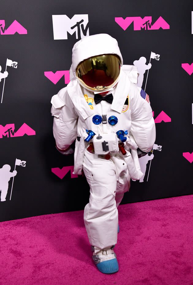 The MTV Moon Man attends the 2023 Video Music Awards on Tuesday.