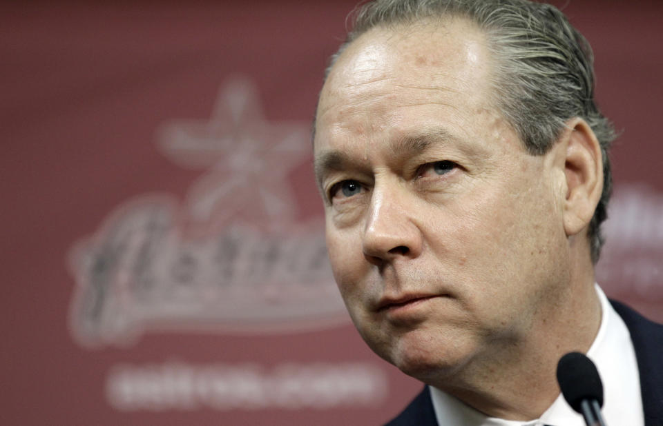 Astros owner Jim Crane thinks 10-year deals are on the way out in MLB. (AP Photo/David J. Phillip)