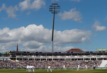 Cricket - England vs West Indies - First Test - Birmingham, Britain - August 17, 2017 General view of play Action Images via Reuters/Paul Childs