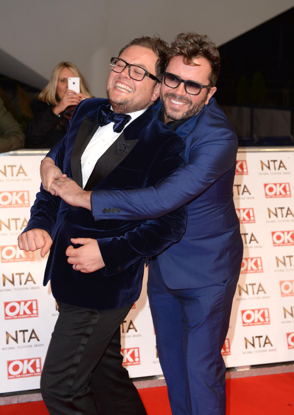 Alan Carr and Paul Drayton on the red carpet at the National Television Awards 2015 held at the O2 Arena, London.

This year the NTA's are celebrating their 20th year.