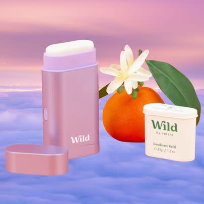 A sensitive skin-friendly refillable deodorant