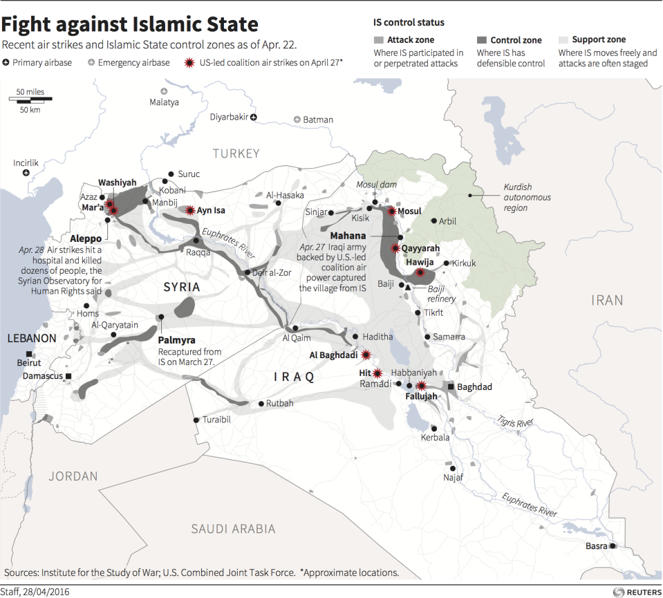 ISIS map