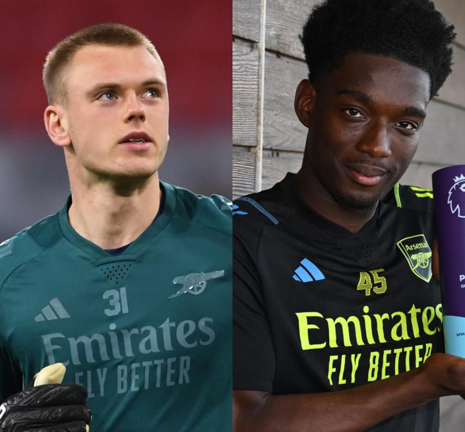 Double boost: Arsenal hope to agree new contracts with both Karl Hein and Amario Cozier-Duberry (Getty Images)