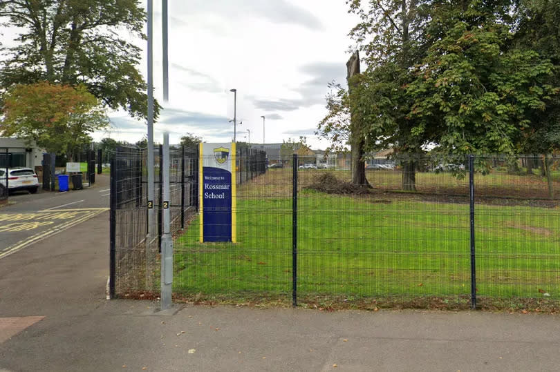 Entrance to Rossmar School, Limavady