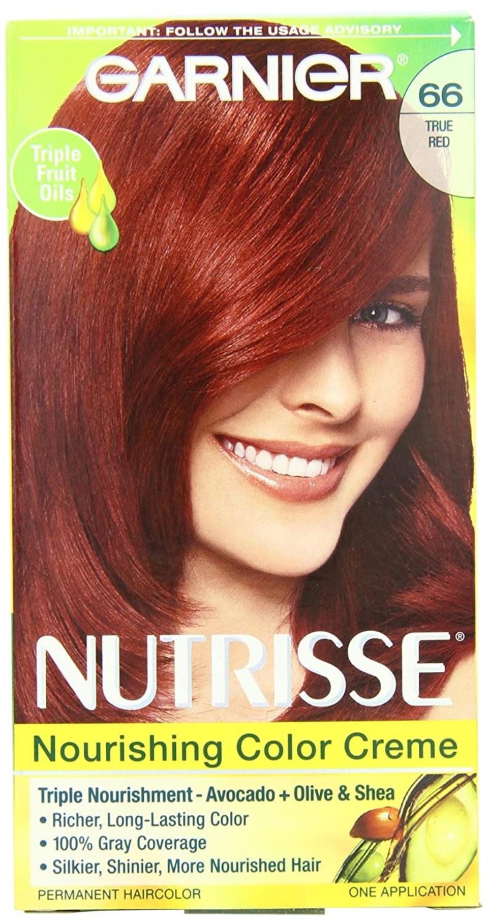 garnier, best red hair dyes