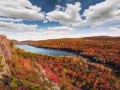 <p>Autumn reaches its peak in the Porcupine Mountains, located in the Upper Peninsula of Michigan. </p>