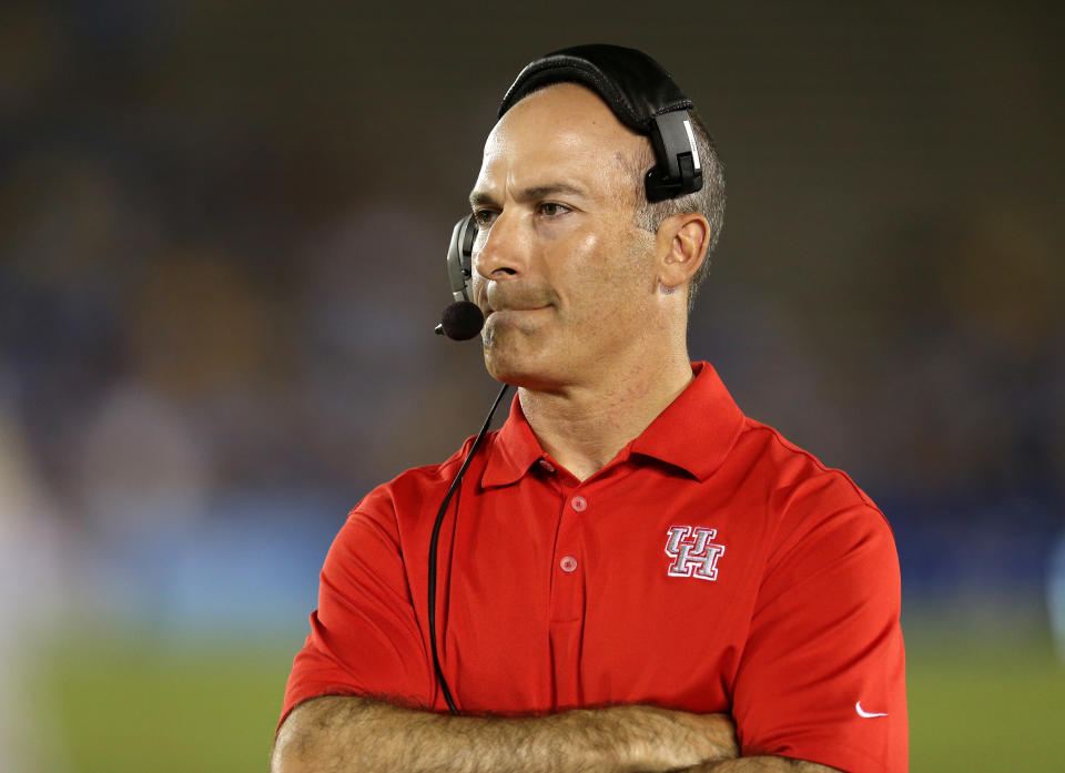 Tony Levine was the head coach at Houston from 2012 to 2014. He was an assistant at Purdue in 2017. (Photo by Stephen Dunn/Getty Images)