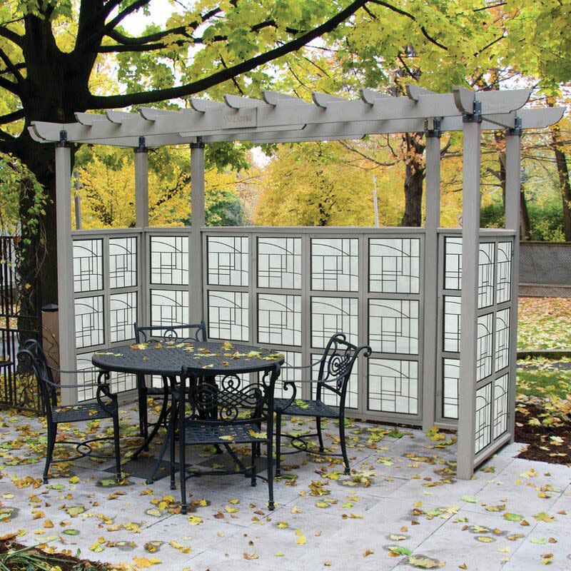 Seneca Privacy Arbor Solid Wood Pergola