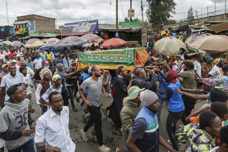 Bei den Protesten in Kenia gegen die Steuererhöhungspläne der Regierung sind nach Angaben der Menschenrechtsorganisation Human Rights Watch (HRW) mindestens 30 Menschen getötet worden. (Tony KARUMBA)