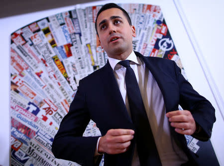 Luigi Di Maio of the 5-Star Movement attends a news conference in Rome, Italy March 23, 2017. REUTERS/Alessandro Bianchi