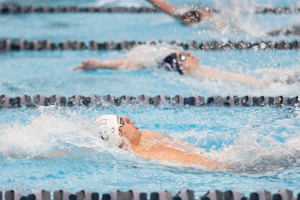 James Lillian of Corner Canyon High School competes at the Utah 6A State Meet at the Stephen L. Richards Building in Provo on Saturday, Feb. 24, 2024. | Marielle Scott, Deseret News